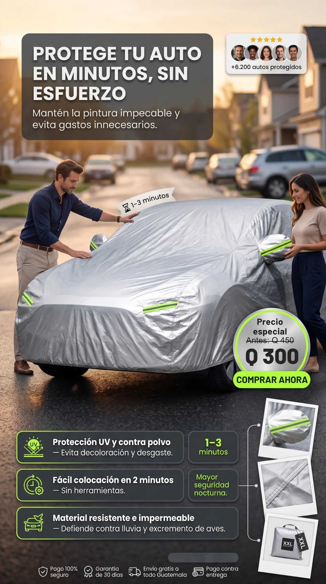 Protector Impermeable para Automóvil Premium